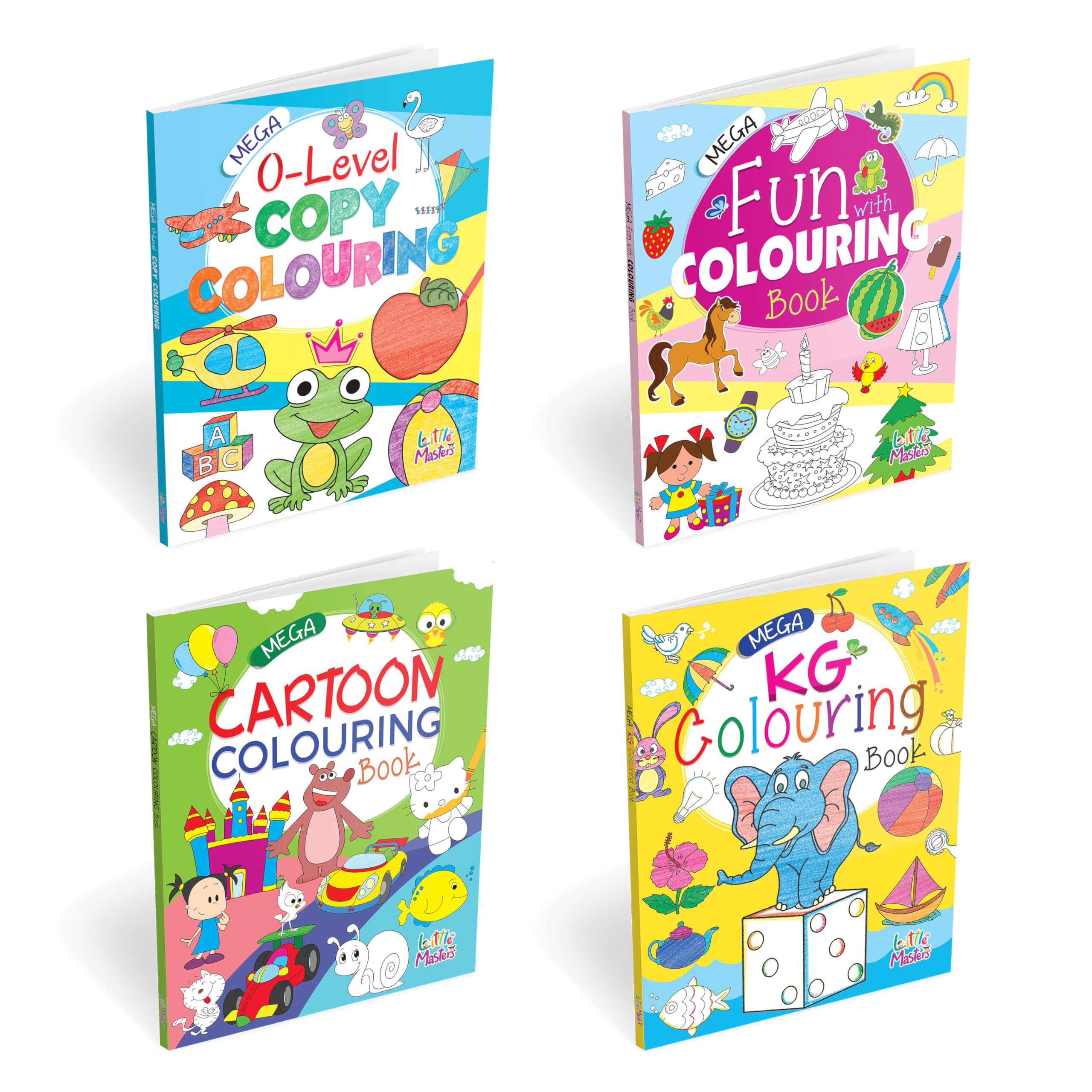 Mega Colouring Books: Zero Level Copy Colouring, Fun With Colouring, Cartoon Colouring, Kg Colouring