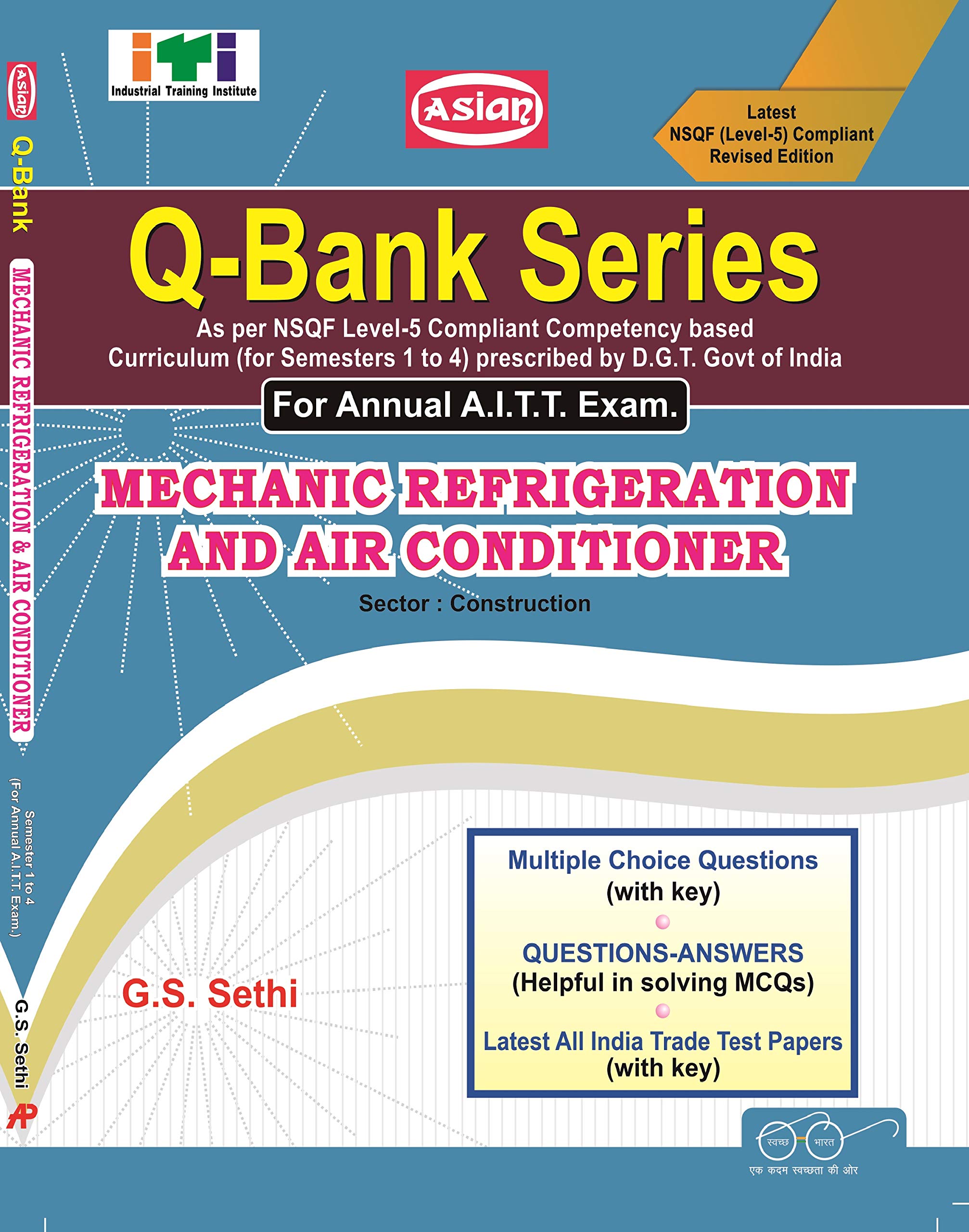 UPTODATE QBANK REF.A.C. (MCQ SOL. PAPER) (NSQF  5 SYLL.)