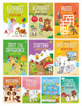 Brain Booster Activity Book Set (Set of 10 books) (Colourful Pages)  3 Years to 5 Years Old  Learn and Practice ABC Capital an