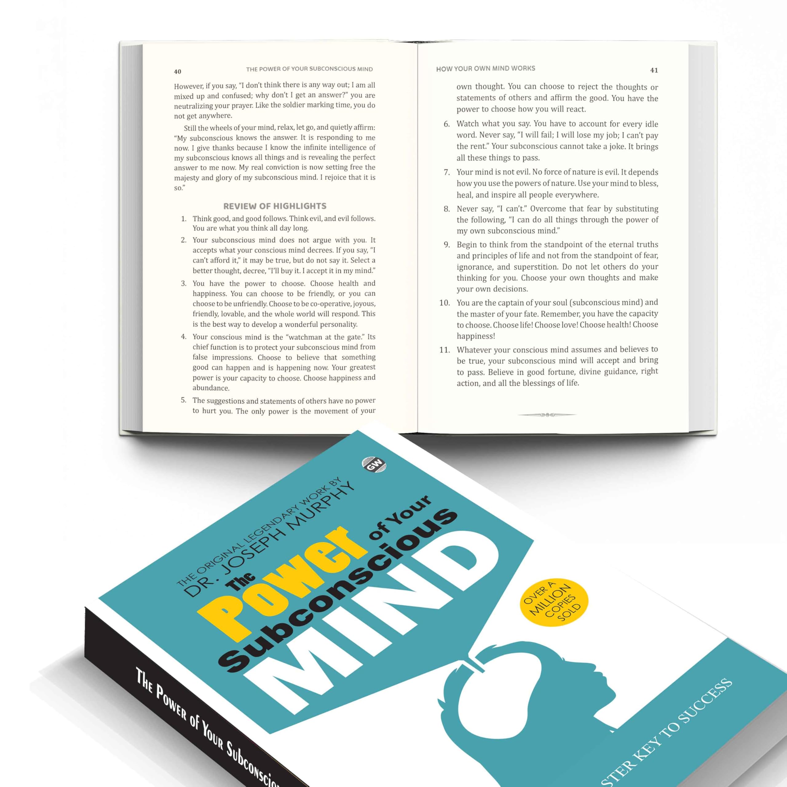 The Power Of Your Subconscious Mind by Joseph Murphy (Paperback) : Classic Success Guide, Legendary Book of Positive Energy, Fam