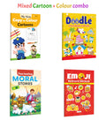 My First Copy to Colour  Cartoons, DOODLE COLOURING FOR KIDS  YELLOW EDITION and more : Cartoon colouring, doodle art fun, mo