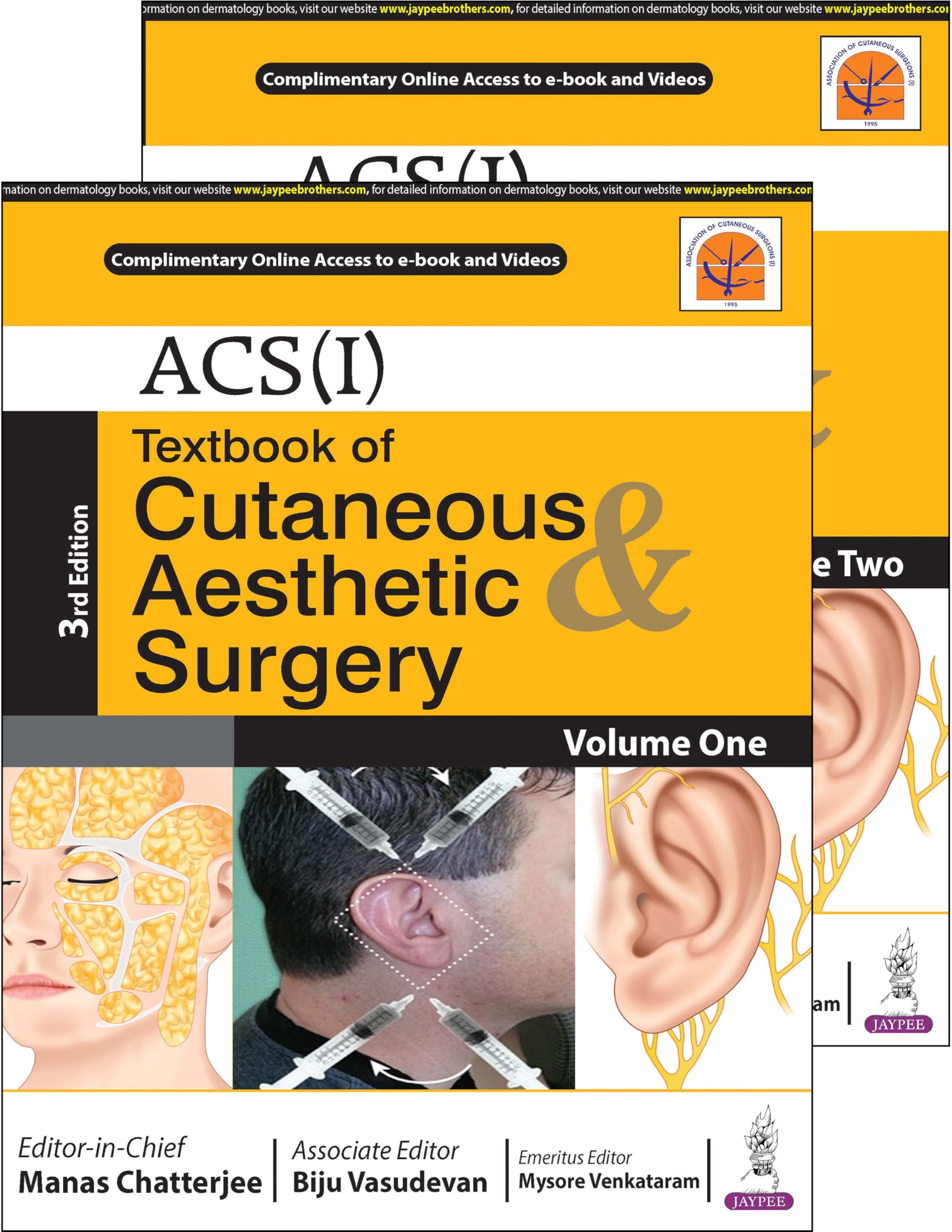 ACS(I) TEXTBOOK OF CUTANEOUS & AESTHETIC SURGERY (2VOLS)