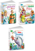 Sawan Set Of 3 Books, Kids Board Fairy Tales (The Princess And The Pea, The Frog Prince, Tom Thumb)