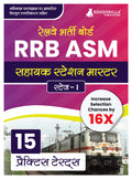 Rrb Asm (Assistant Station Master) Stage  I Recruitment Exam Book 2024 (Hindi Edition) | Railway Recruitment Board | 15 Practic