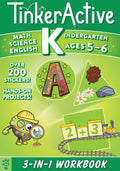 TinkerActive Kindergarten 3in1 Workbook: Math, Science, English Language Arts (TinkerActive Workbooks)