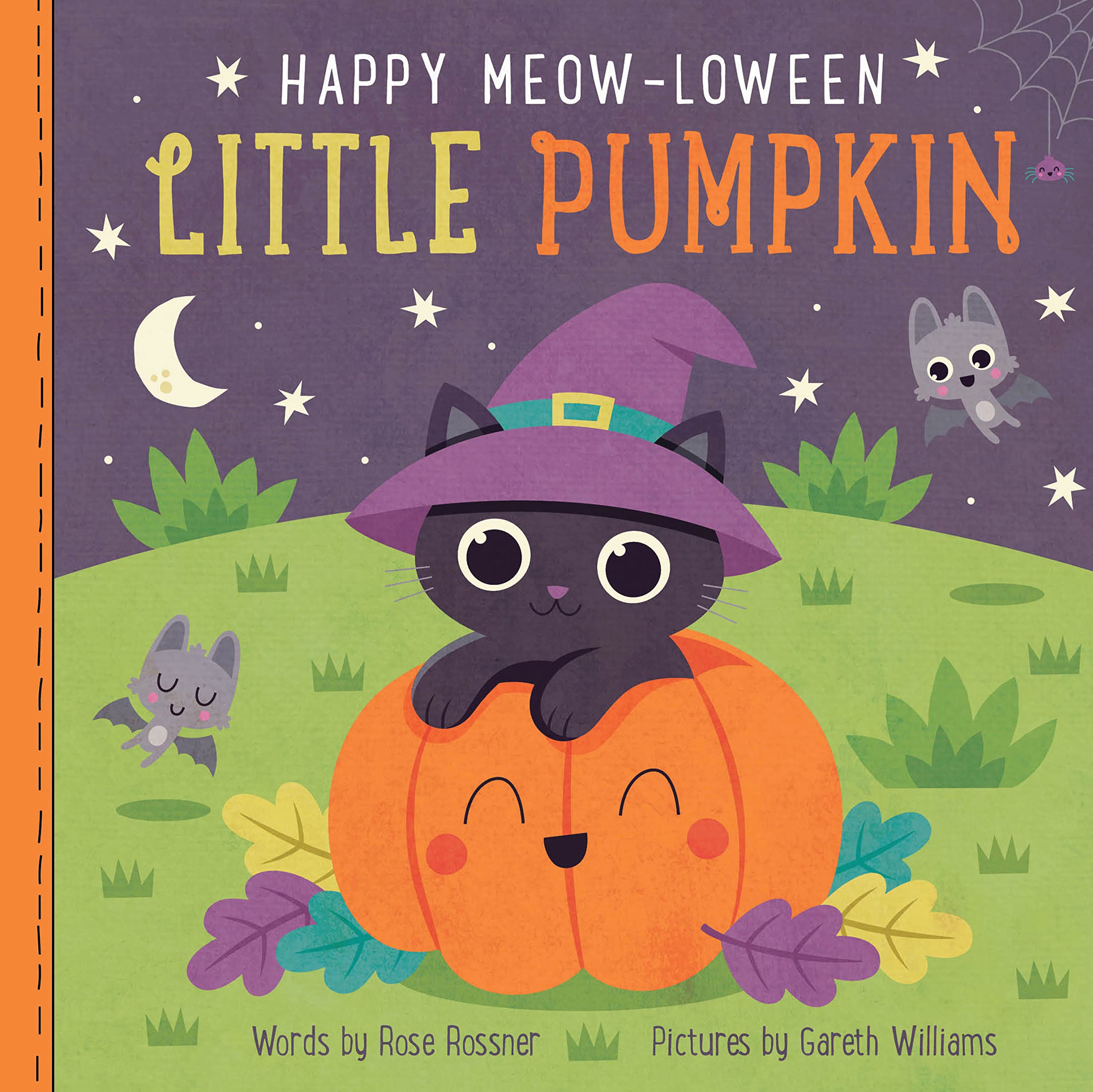 Happy Meowloween Little Pumpkin: A Sweet and Funny Halloween Board Book for Babies and Toddlers (Punderland)