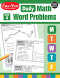 EvanMoor Daily Word Problems, Grade 4, Homeschooling & Classroom Resource Workbook, ProblemSolving Real Life Math Skills, Repr