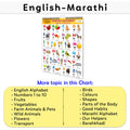 Chart Book Collections For Early Learning : Kids learning Chart book, My First ALL IN ONE SPIRAL CHART ENGLISHMARATHI Kids Ch