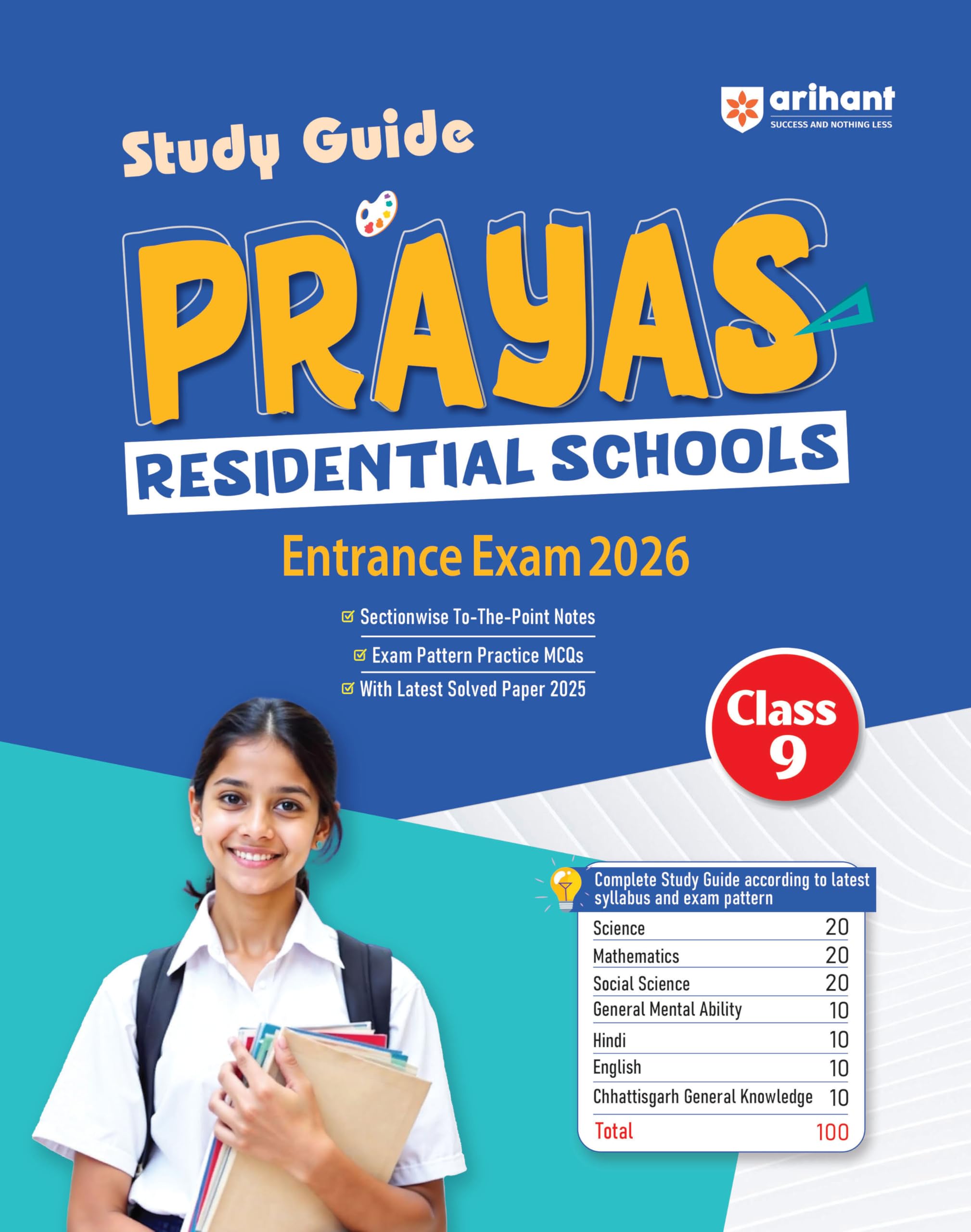 Study Guide Prayas Residential Schools Entrance Exam 2026 Class 9