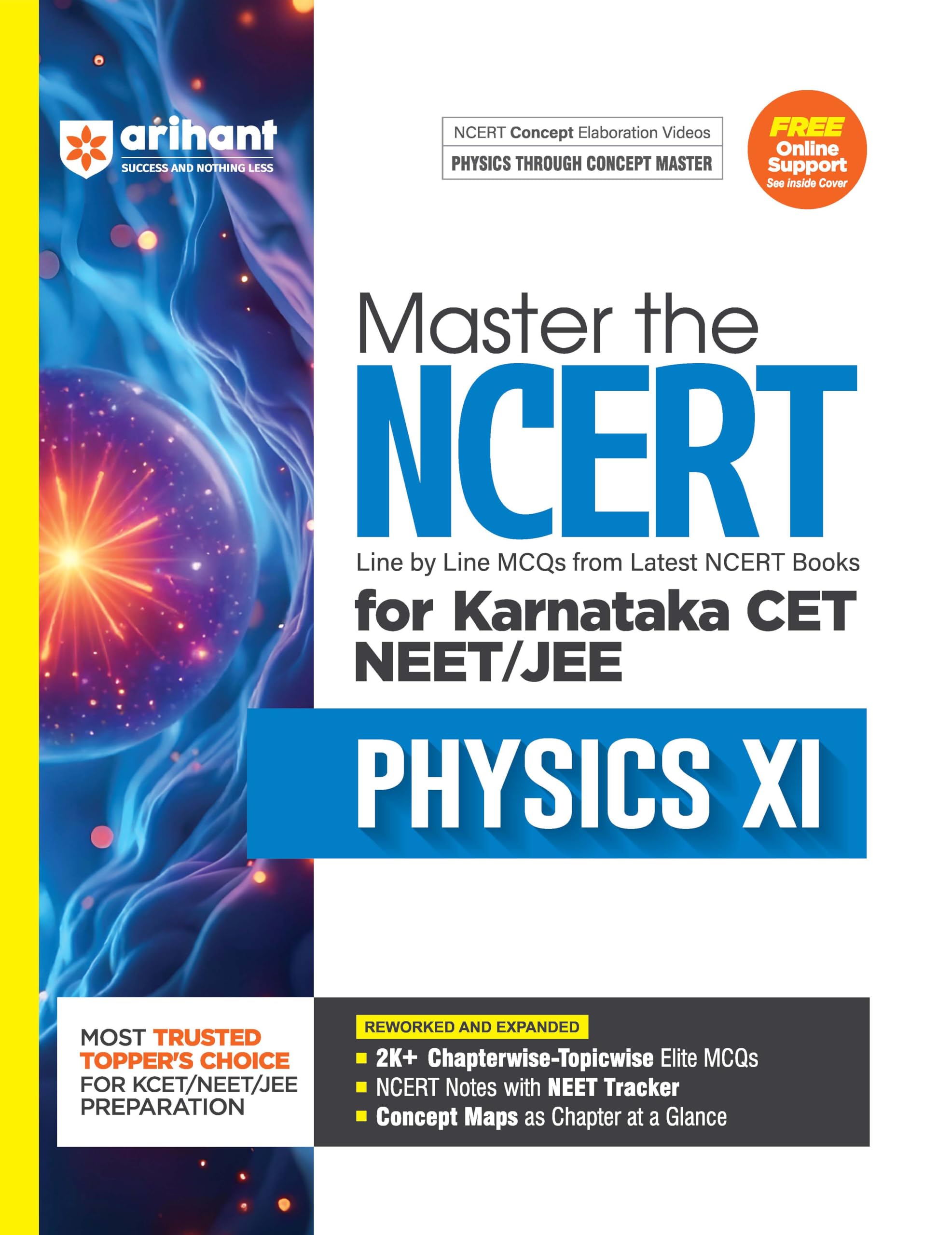 Arihant Master the NCERT Physics Class 11 | For NEET UG and Karnataka CET 2025 | Line by Line MCQs from Latest NCERT, 3000+ Chap