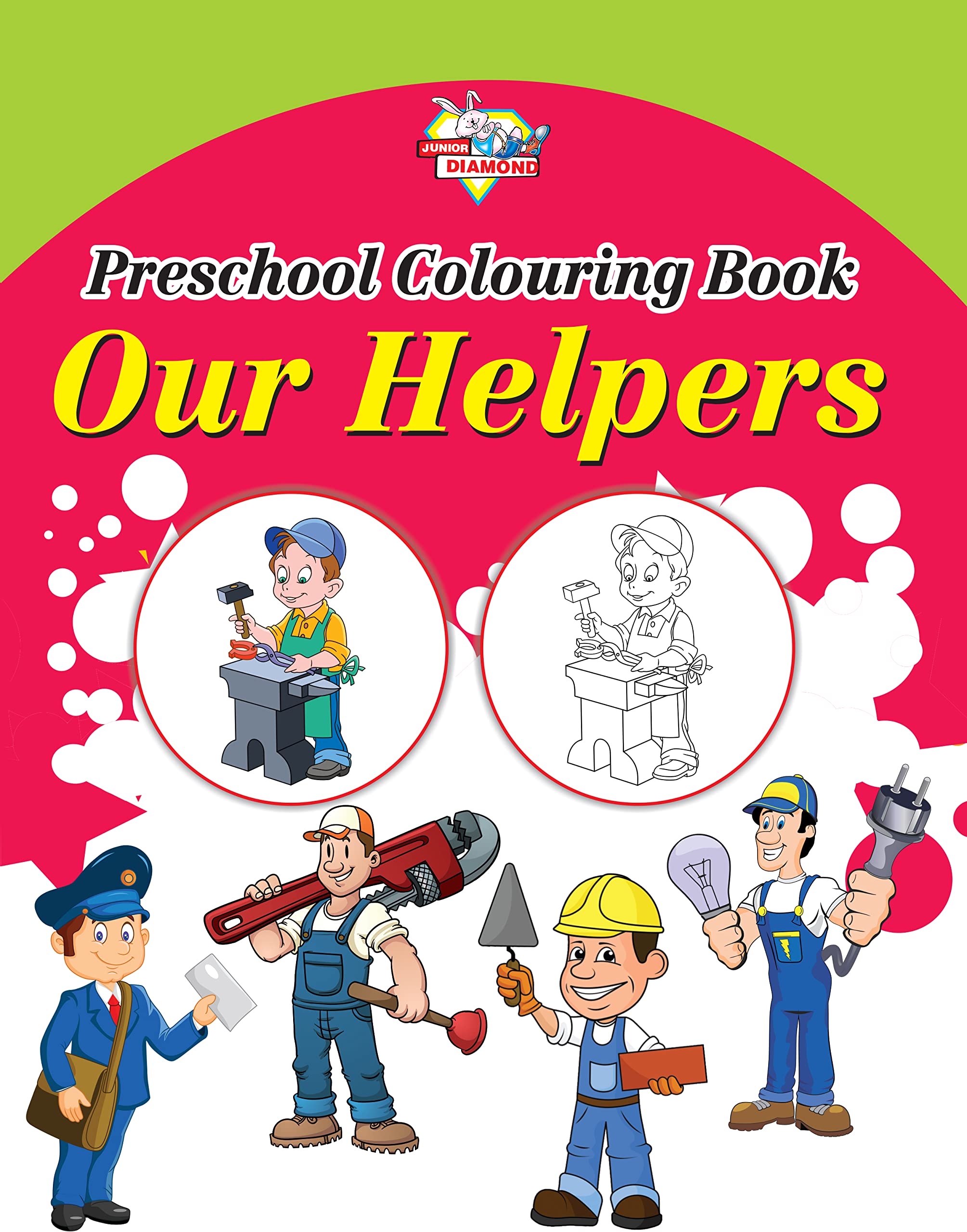 Preschool Colouring Book Our Helpers