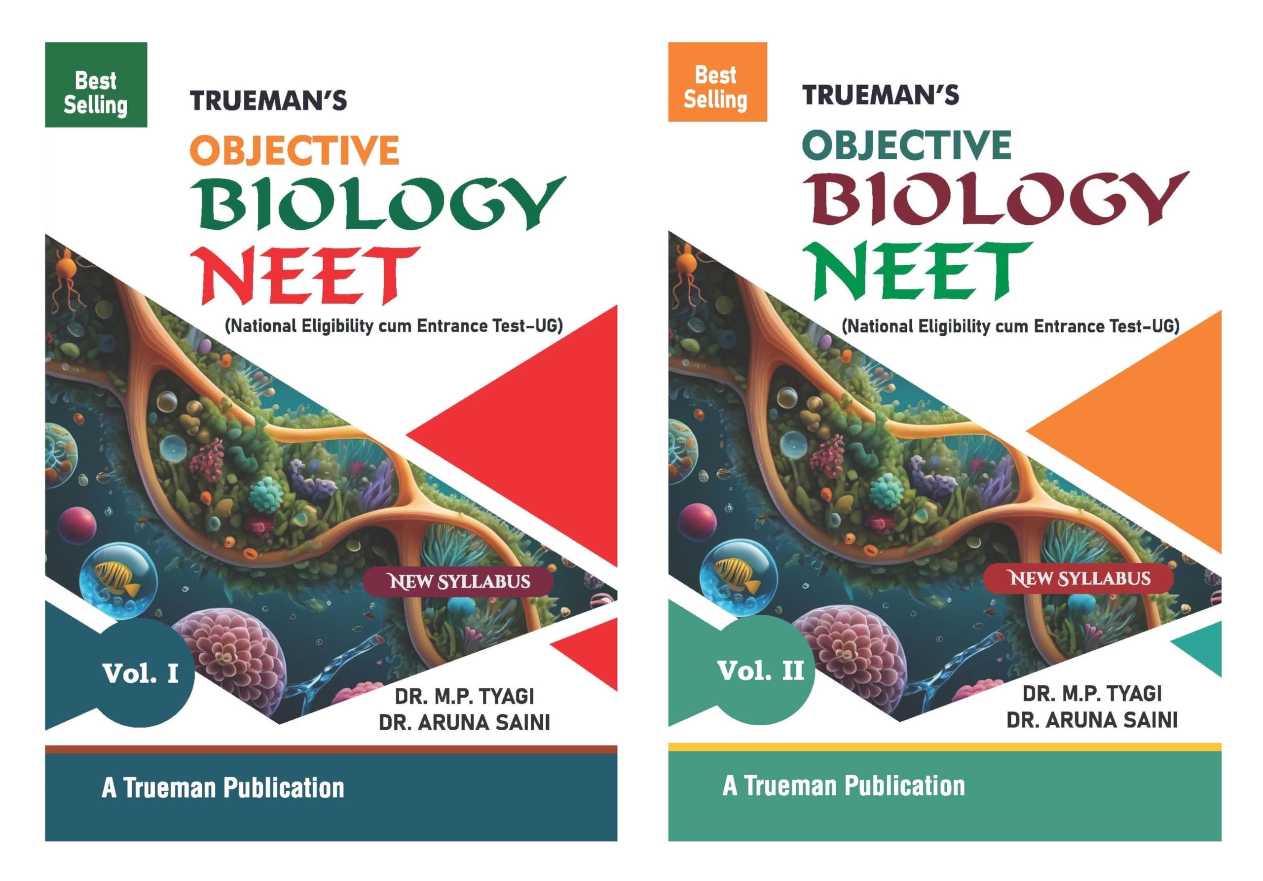 Truemans Objective Biology For NEET Vol. I & II | Lastest and Revised Edition | 10,000+ MCQs | Includes NEET Paper 2024