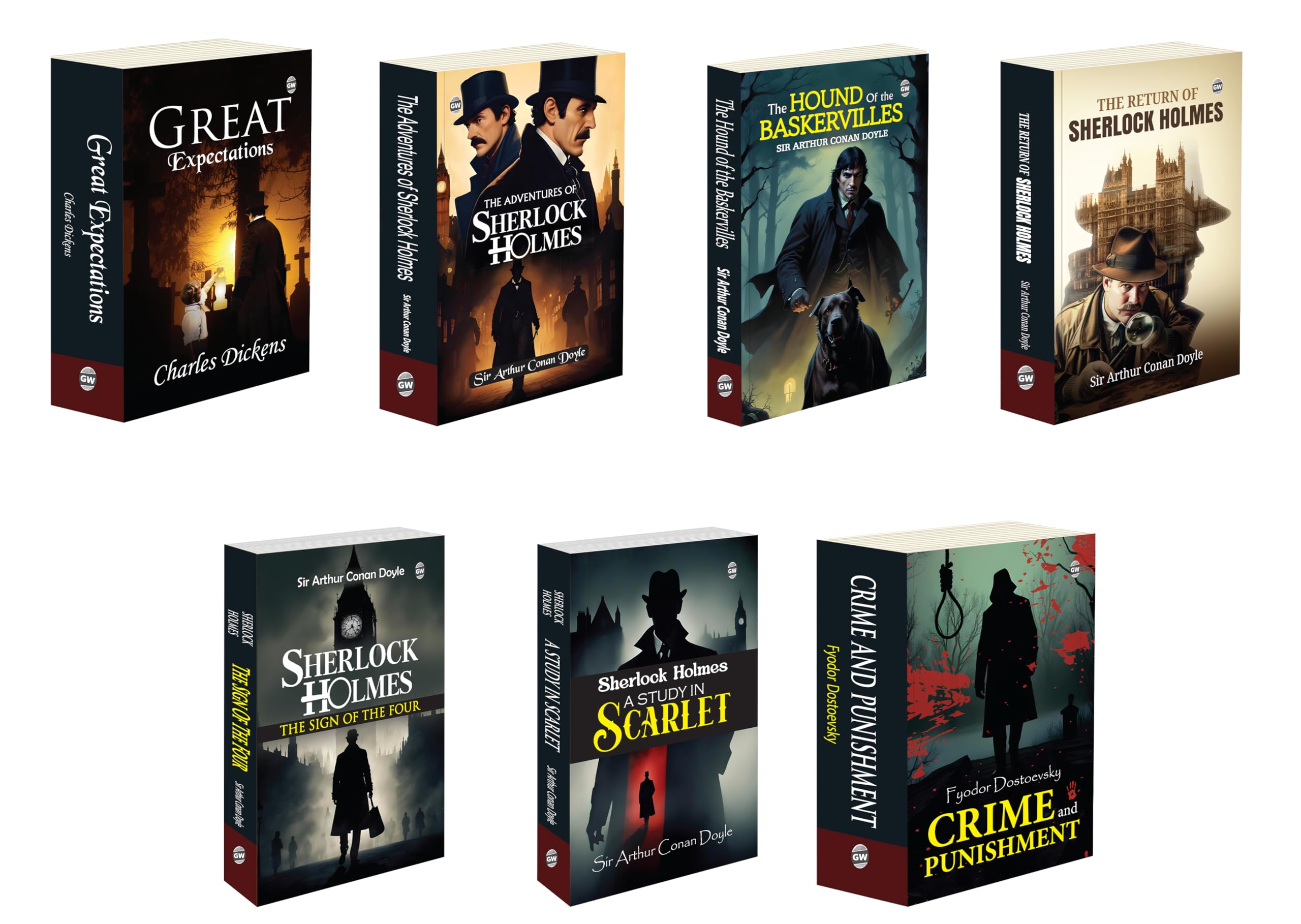 The Adventures of Sherlock Holmes, The Hound of the Baskervilles, The Sign of Four and more Novel : Timeless Classics of Mystery