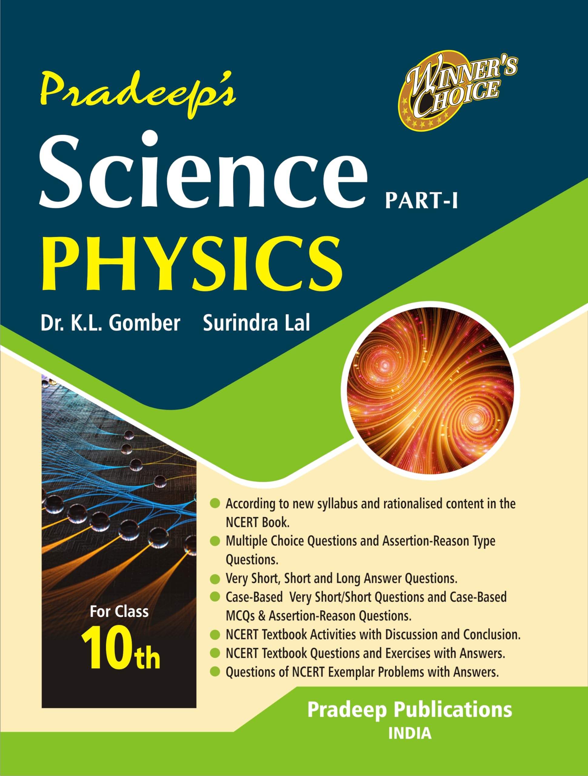 Pradeeps Science Physics Part  I for Class 10  Examination 202425
