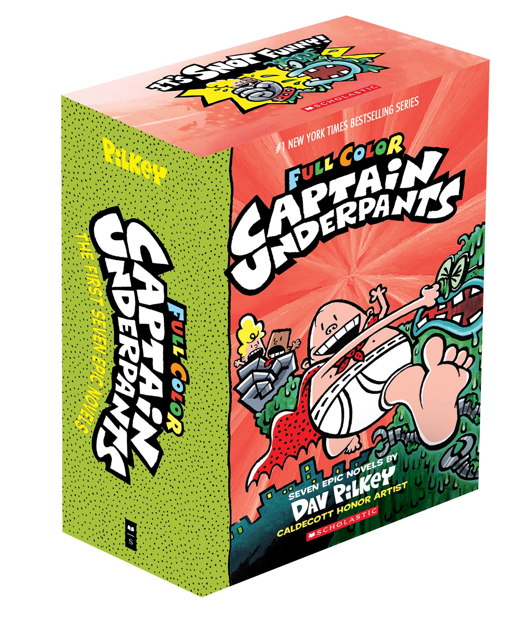 Captain Underpants Full Color Edition Box Of 7 Books