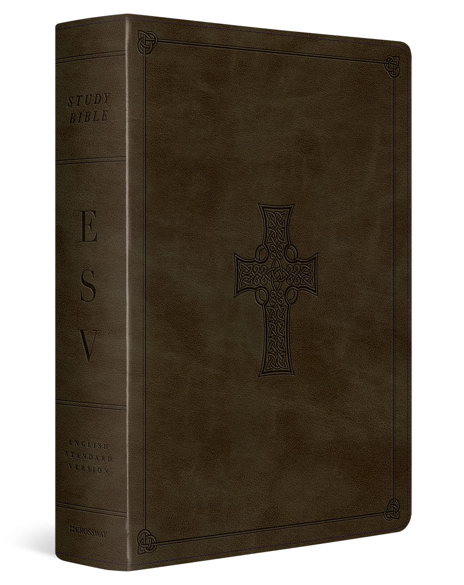 Esv Study Bible (Trutone, Olive, Celtic Cross Design, Indexed)