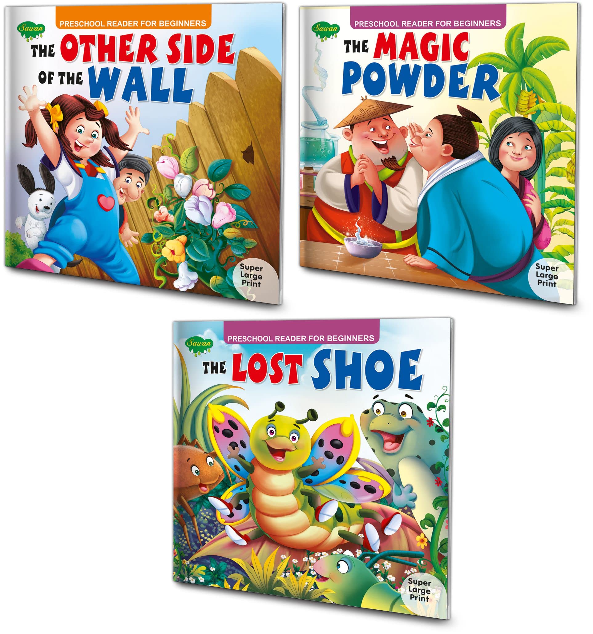Story Books For Beginners Pack Of 3 Books| Early Reader Series In Large Font (V4)