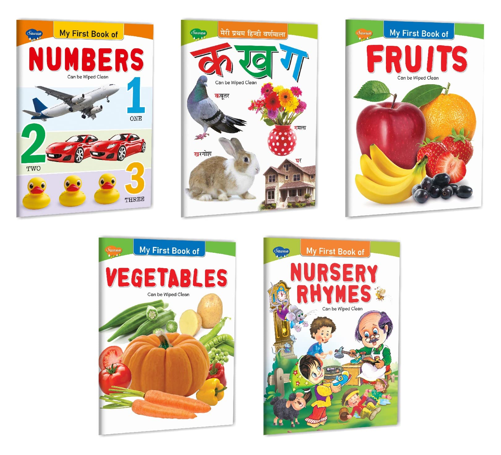 Picture Book Collections For Eary Learning (Set Of 5)         | Meri Pratham Hindi Varnamala Ka Kha Ga In Hindi, My First ... B