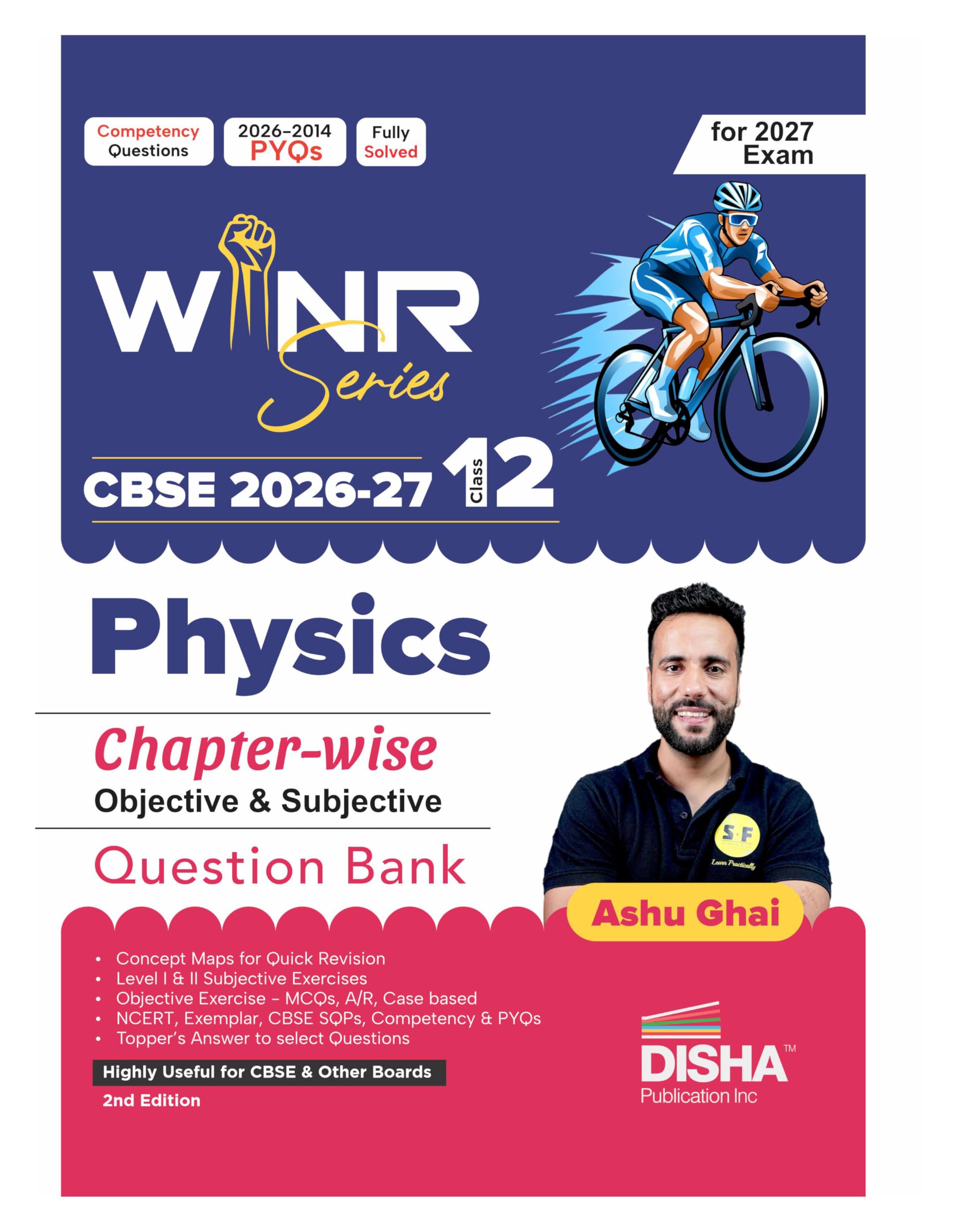 WINR Series CBSE 202627 Class 12 Physics Chapterwise Objective & Subjective Question Bank 2nd Edn | Oneshot solution for 2027