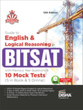 Disha Guide To English & Logical Reasoning For Bitsat With Previous Year Questions & 10 Mock Tests  5 In Book & 5 Online 11Th E