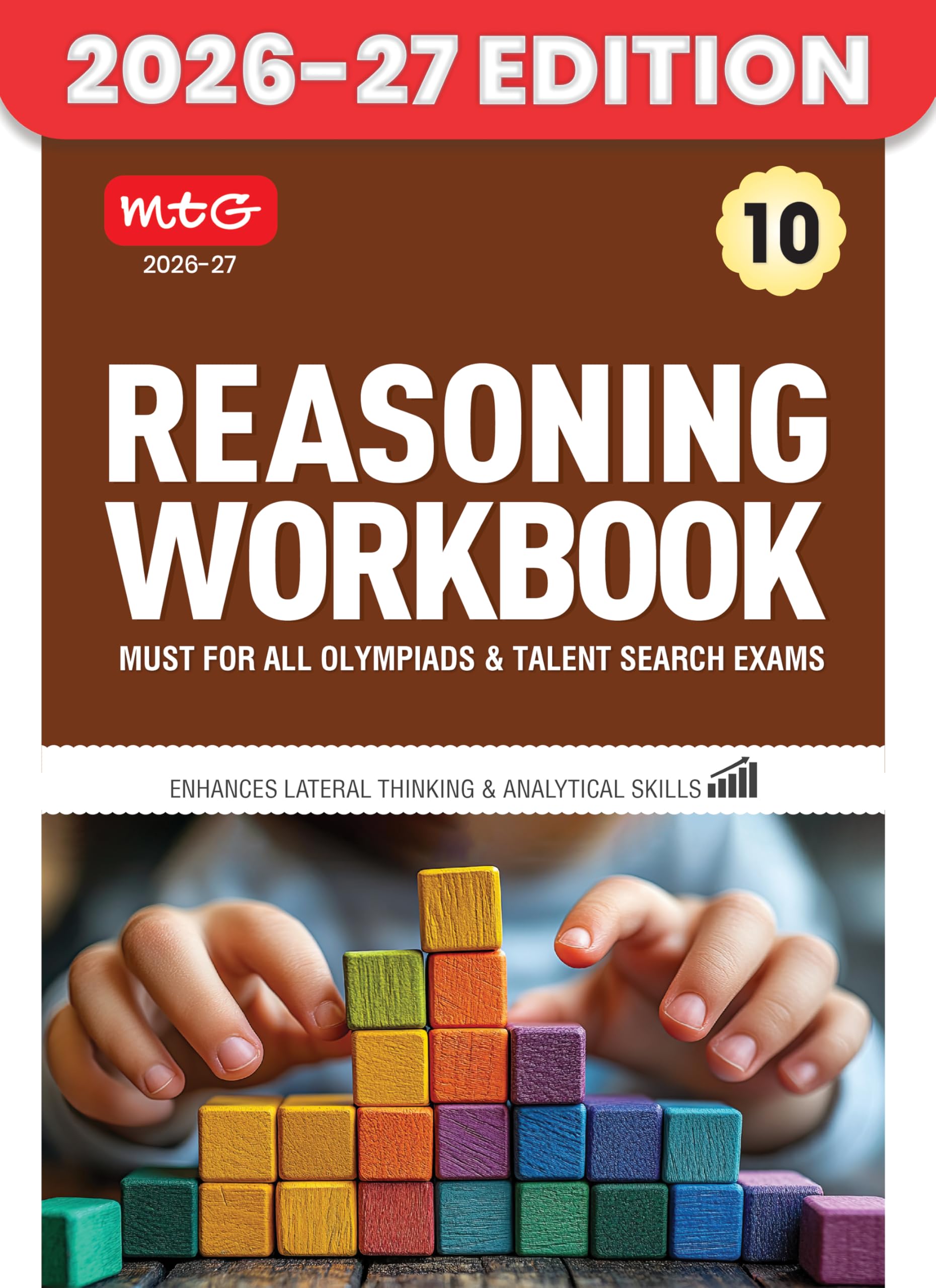 MTG Class 10 Reasoning Workbook For All Olympiad & Talent Search Exam 202627  Enhances Lateral Thinking & Analytical Skills