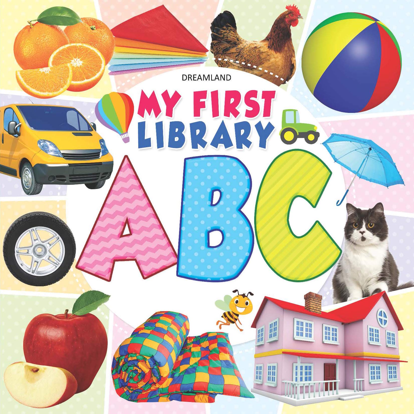 My First Library  ABC Book for Kids Ages 14 | Early Learning Alphabet Book with Colourful Pictures, Fun Letter Recognition & F