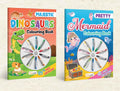 Pretty Mermaid Colouring Book & Majestic Dinosaur Colouring Book With Crayons |Combo of 2 | Mermaid Dreams and Dino Wonders Colo