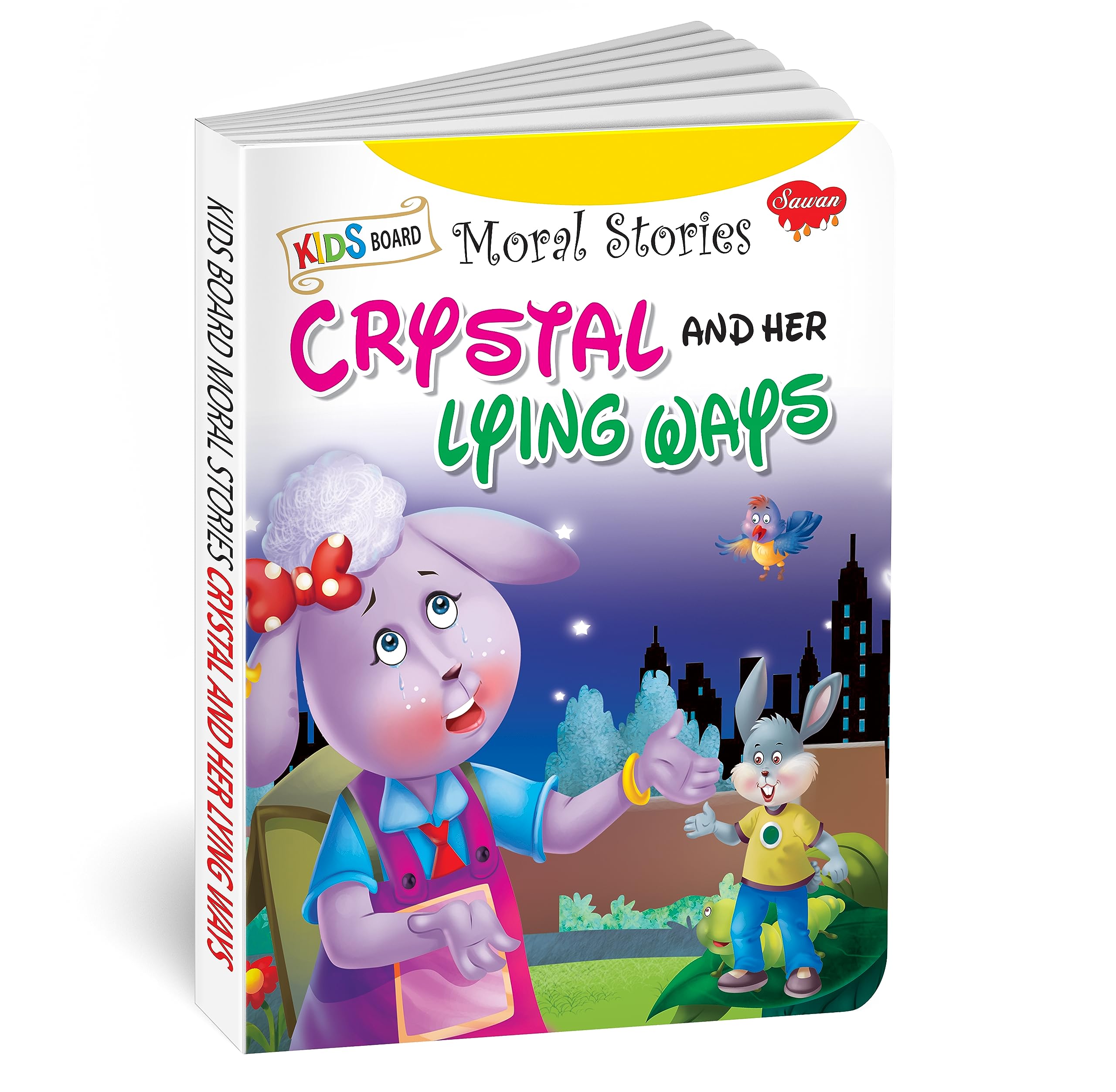 Crystal And Her Lying Ways | Kids Board Moral Story Book For Kids By Sawan