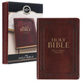 KJV Holy Bible, Standard Size Faux Leather Red Letter Edition Thumb Index & Ribbon Marker, King James Version, Saddle Tan (KJV D