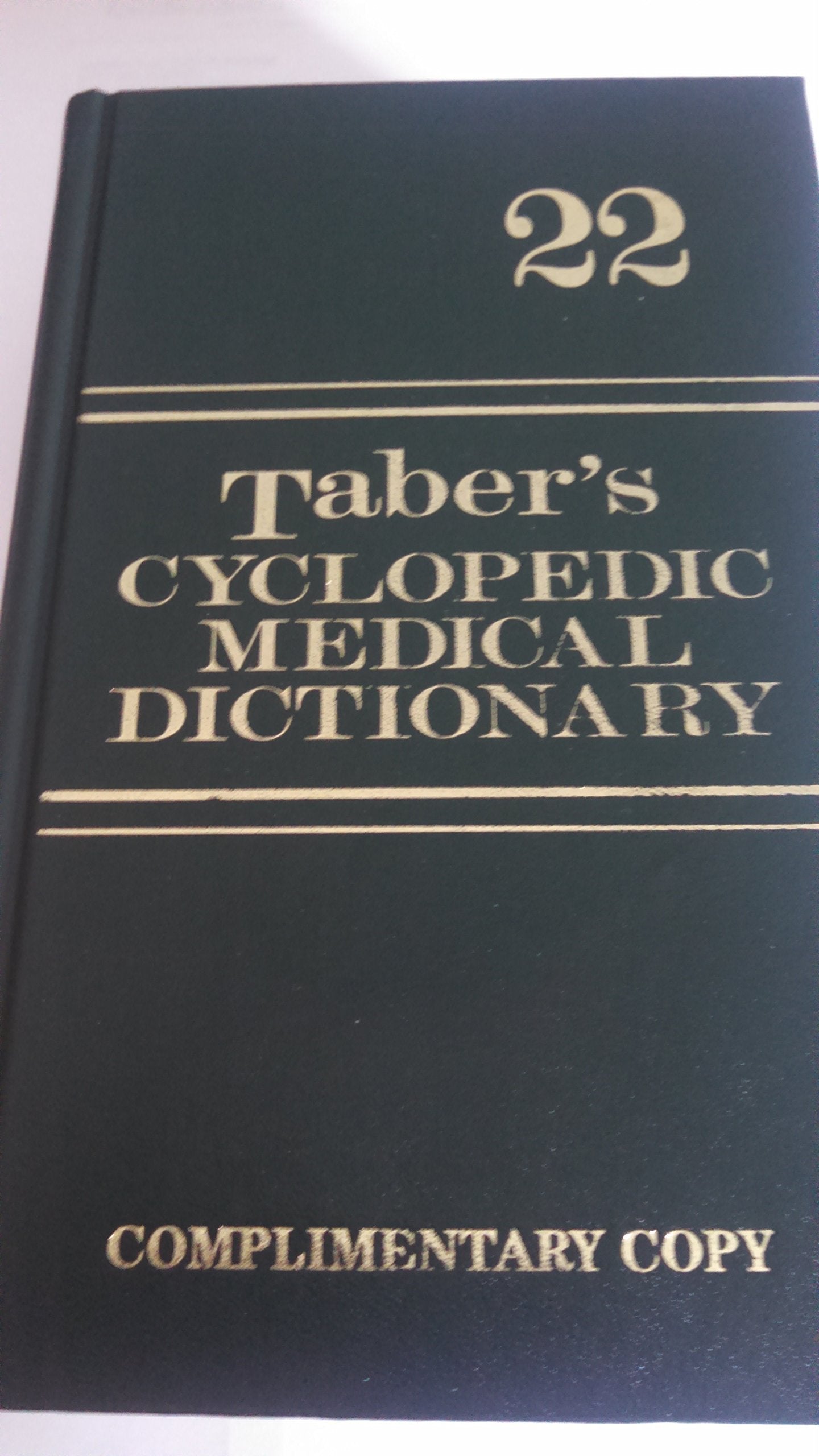 Tabers Cyclopedic Medical Dictionary (Thumbindexed Version)