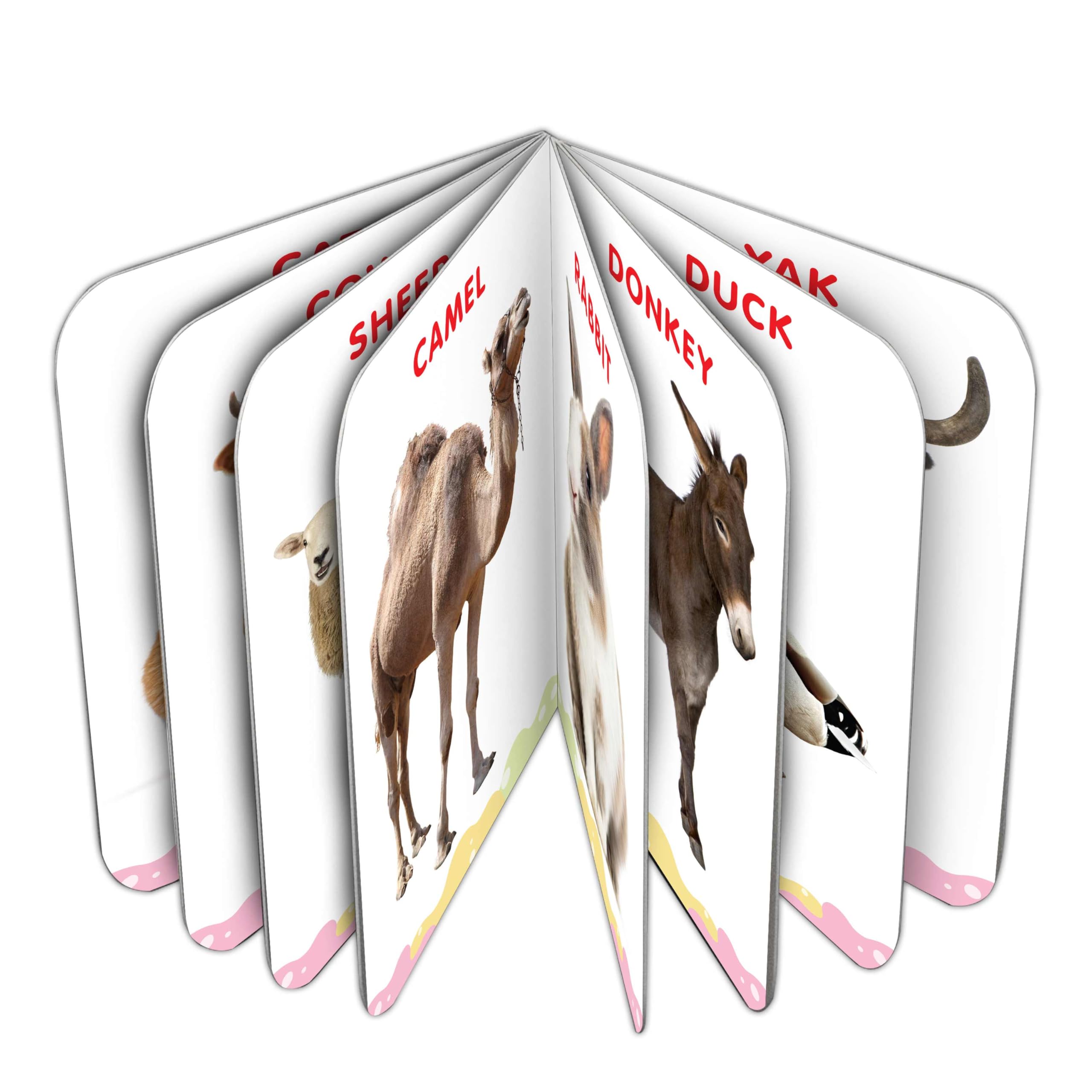 My First Big Picture Board Book Farm Animals & Pets : Learn About Animals and Pets, Interactive Picture Board for Kids, Easy Le