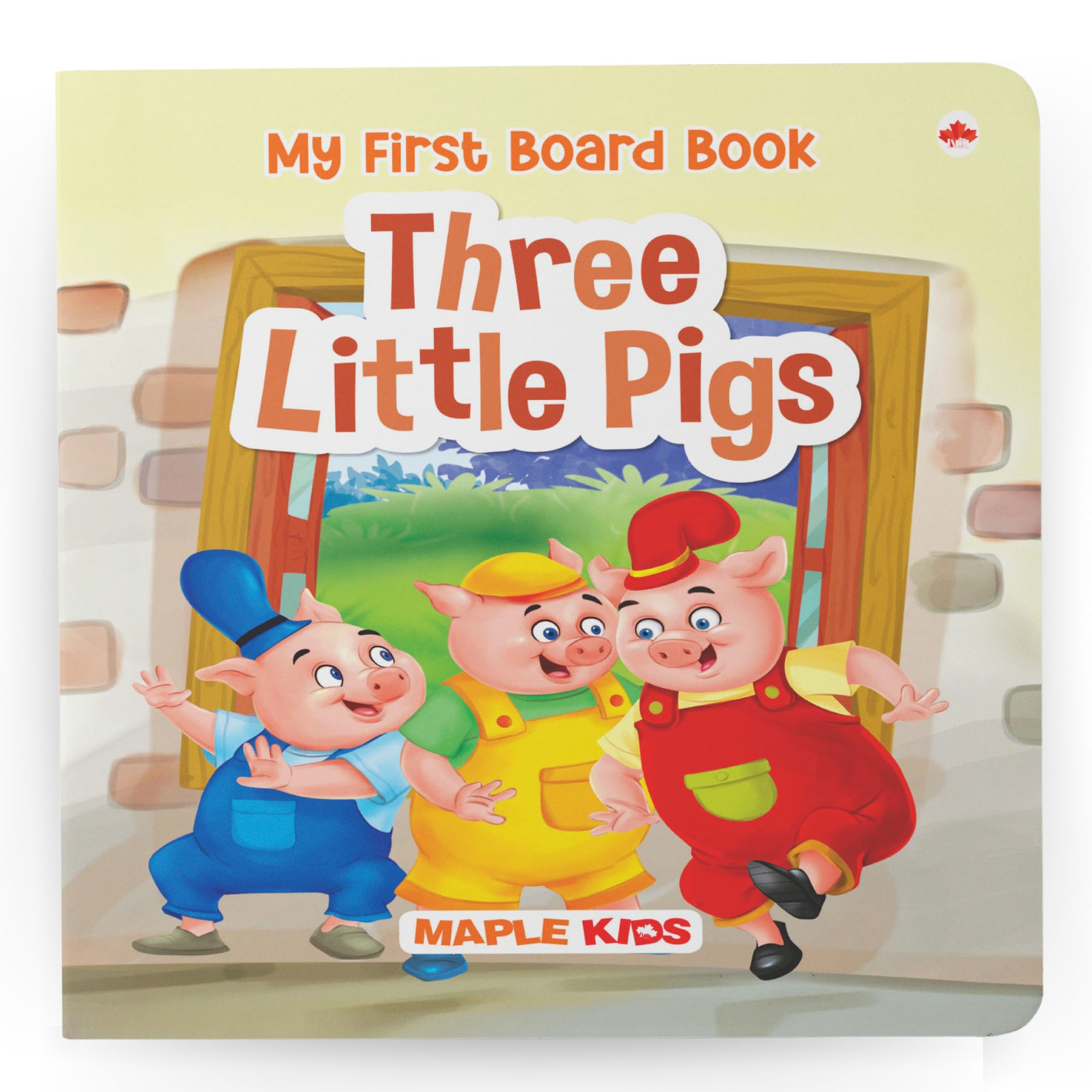 Story Book for Kids  Three Little Pigs  Illustrated Board Book for Children  Age 0  2 Years