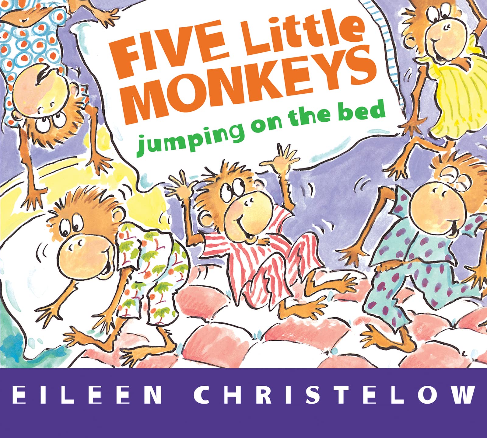 Five Little Monkeys Jumping on the Bed Board Book (A Five Little Monkeys Story)