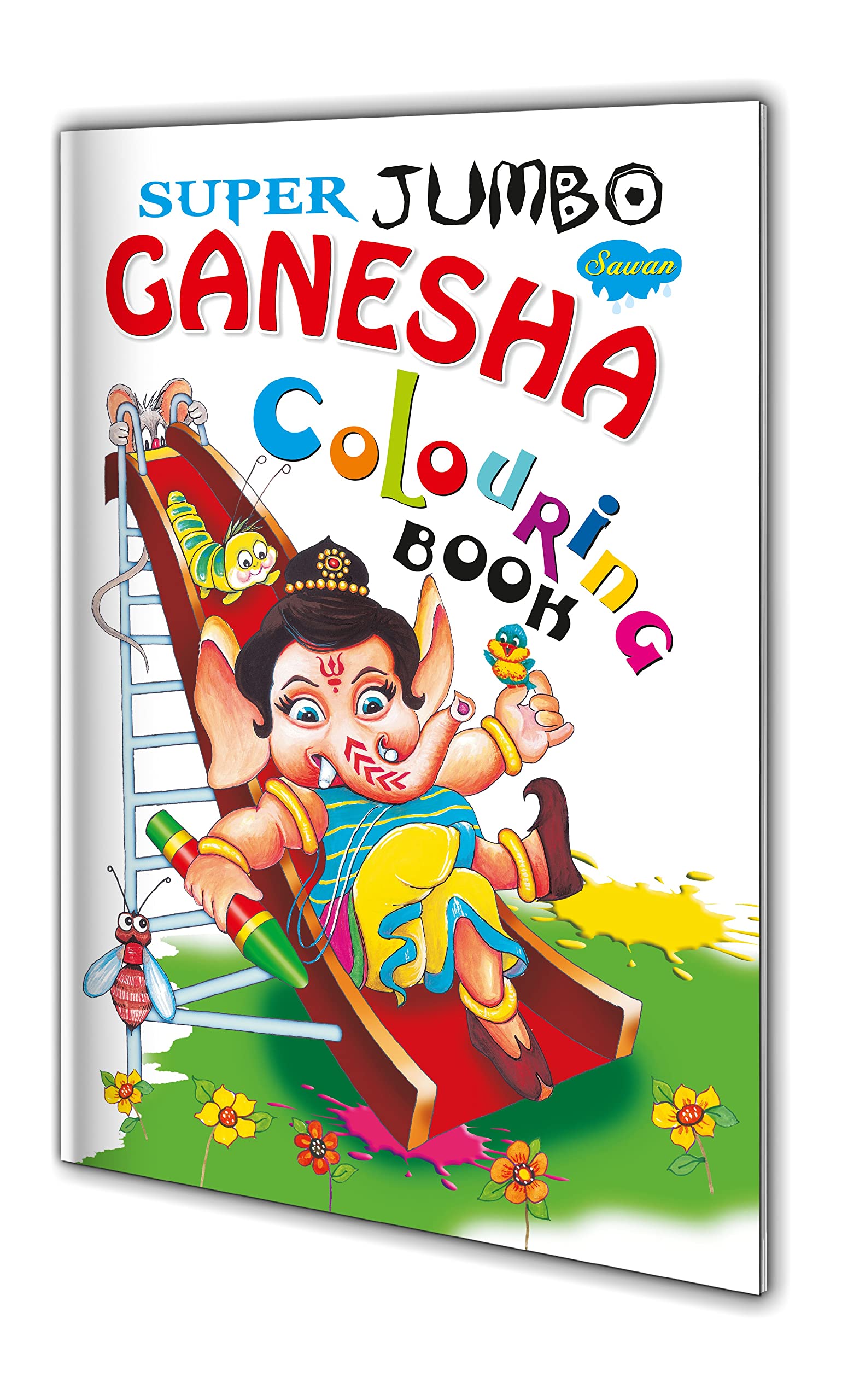 Super Jumbo Ganesha Colouring Book By Sawan
