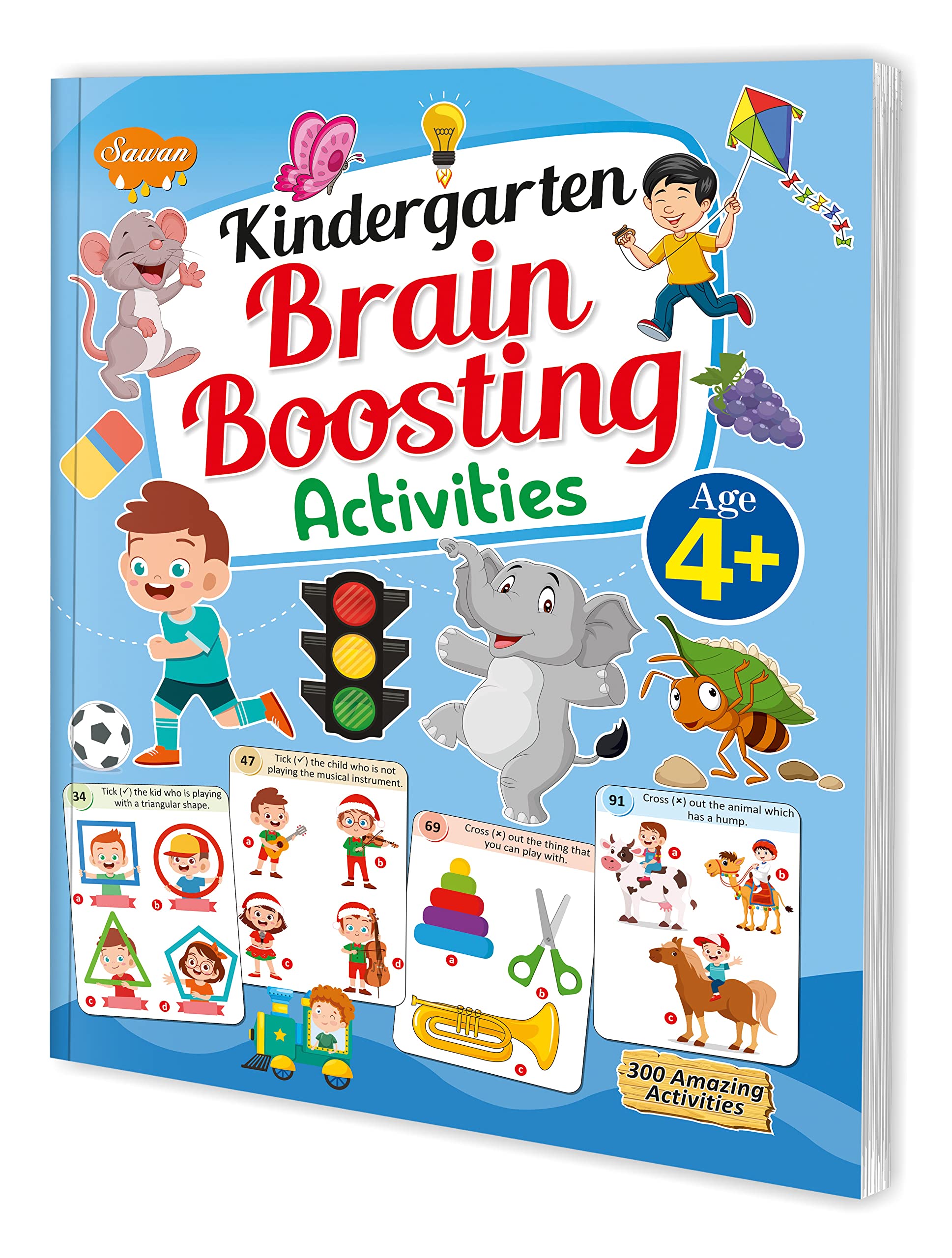 Kindergarten Brain Boosting Activities Book 4+ | 300 Amazing Activity