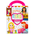 Disney Baby Princess Cinderella, Belle, Ariel, and More!  My First Library Board Book Block 12 Book Set  First Words, Colors, 