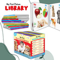 Toddlers learning library box set (Red Edition) : Learning board book for kids, My First Picture Library Box, Library Boxset of 