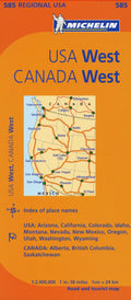 Michelin USA: West, Canada: West Map 585 (Maps/Regional (Michelin))