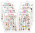 All In One Hard Laminated Educational Chart | Pack Of 8 Charts (V2) [Hardcover] Sawan