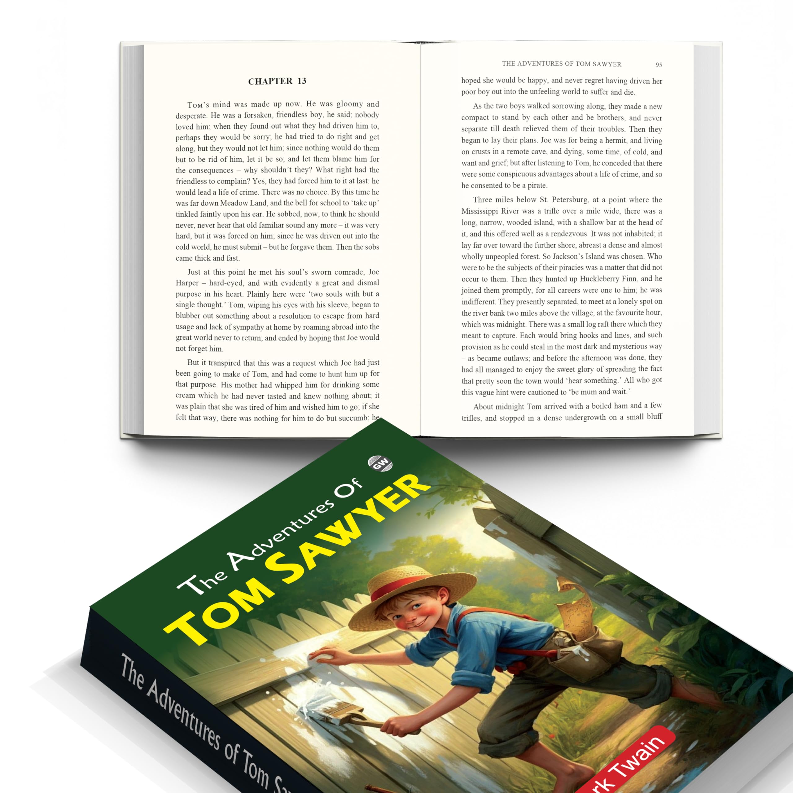 The Adventures of Tom Sawyer (Paperback) : Famous American Fiction, Timeless Tale of Childhood and Exploration, Classic Mark Twa
