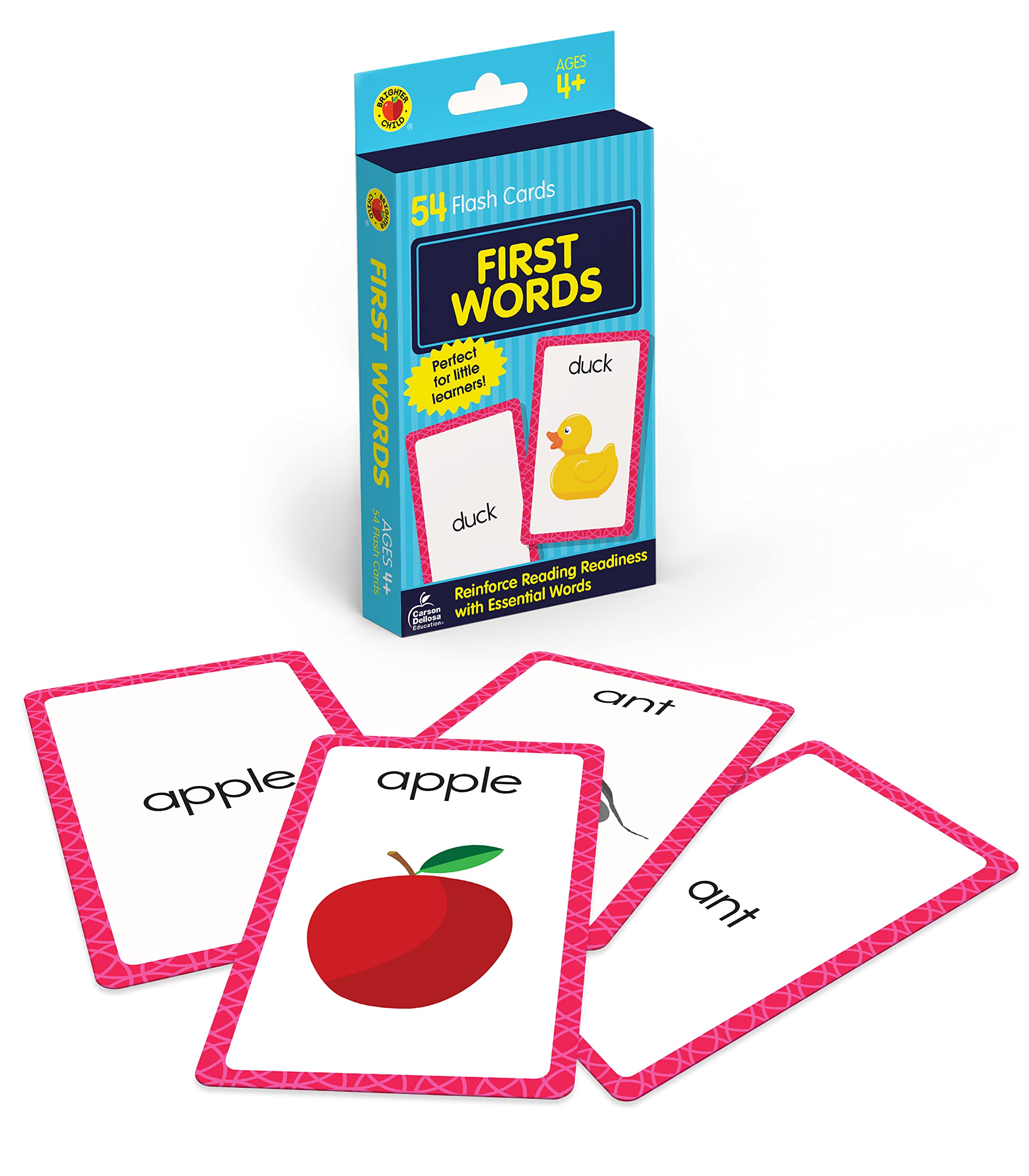 Carson Dellosa 54 Phonics Flash Cards, Sight Words Flashcards for Kids Ages 4 and Up, Preschool and Kindergarten High Frequencey