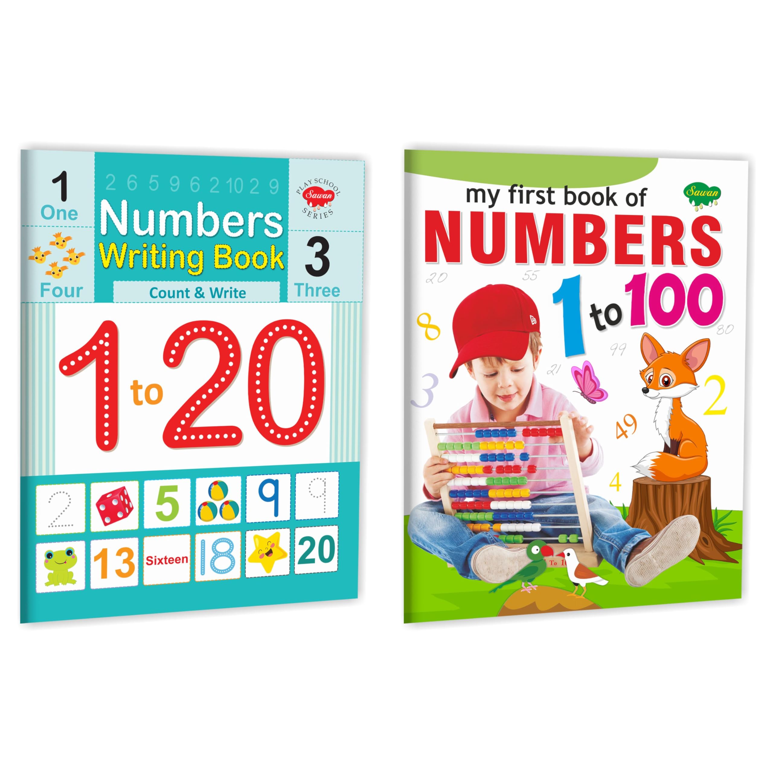 My First Book Of Numbers 1 To 100 And Numbers Writing Book (1 To 20) | Set Of 2 Books