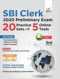 Sbi Clerk 2020 Preliminary Exam 20 Practice Sets With 5 Online Tests 3Rd Edition