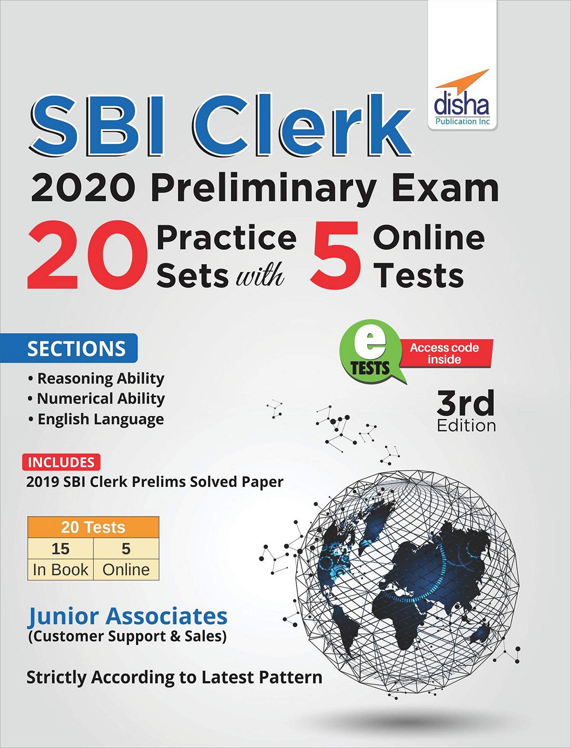 Sbi Clerk 2020 Preliminary Exam 20 Practice Sets With 5 Online Tests 3Rd Edition