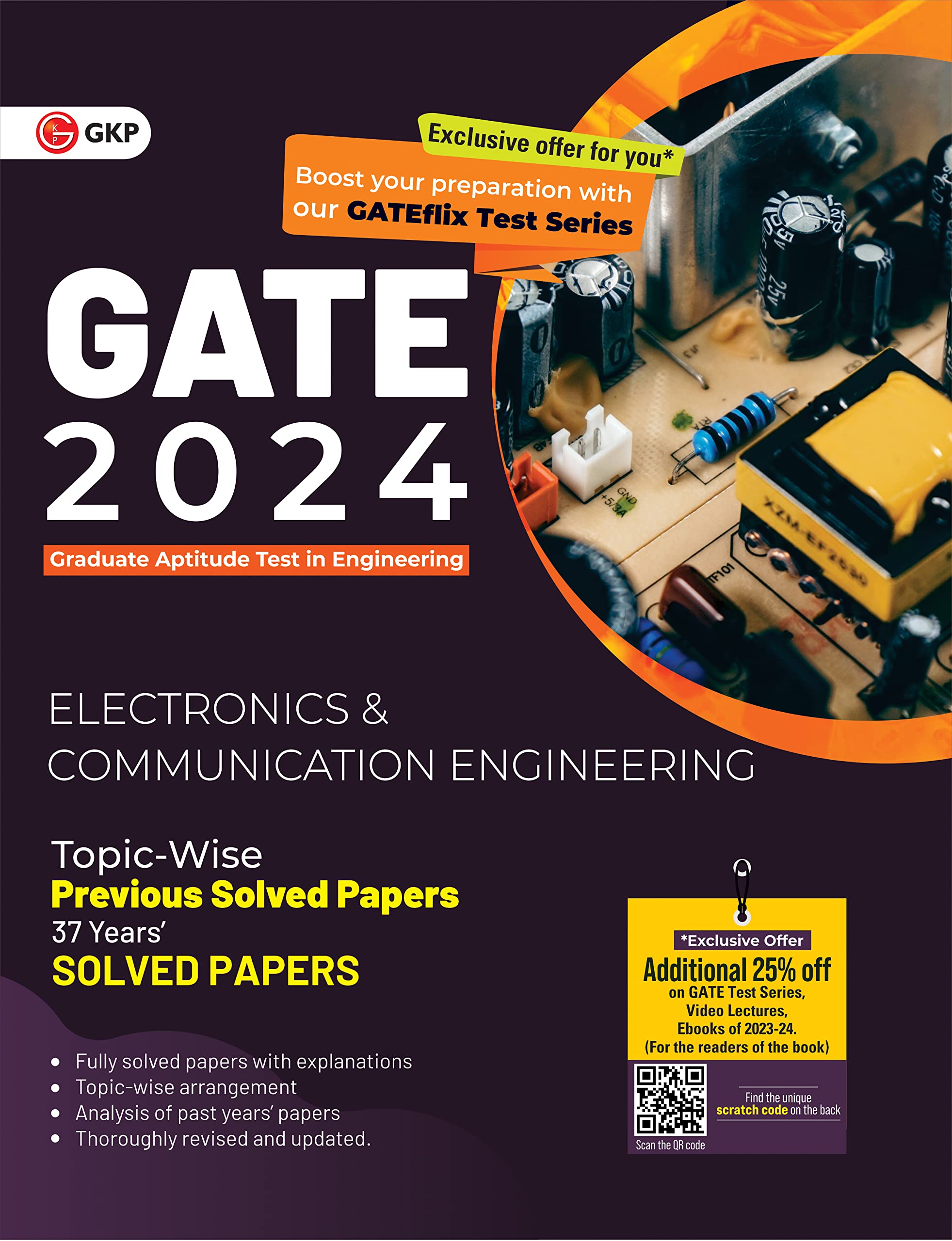 Gate 2024 : Electronics & Communication Engineering  37 Years TopicWise Previous Solved Papers By Gkp