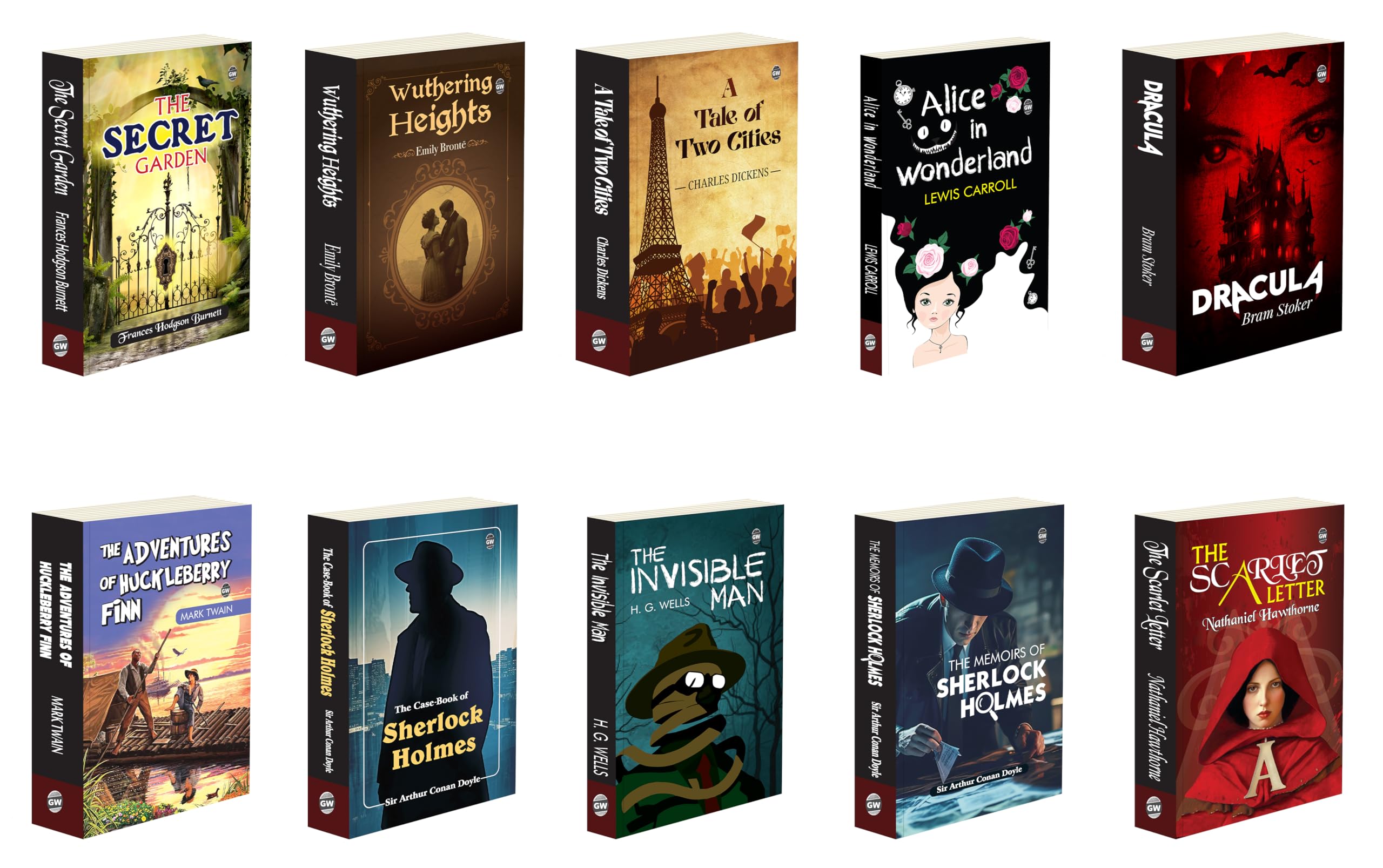 Masterpiece Literature Collection : The Case Book, Memoirs of Sherlock Holmes, A Tale of Two Cities and more Novels  Best Engli