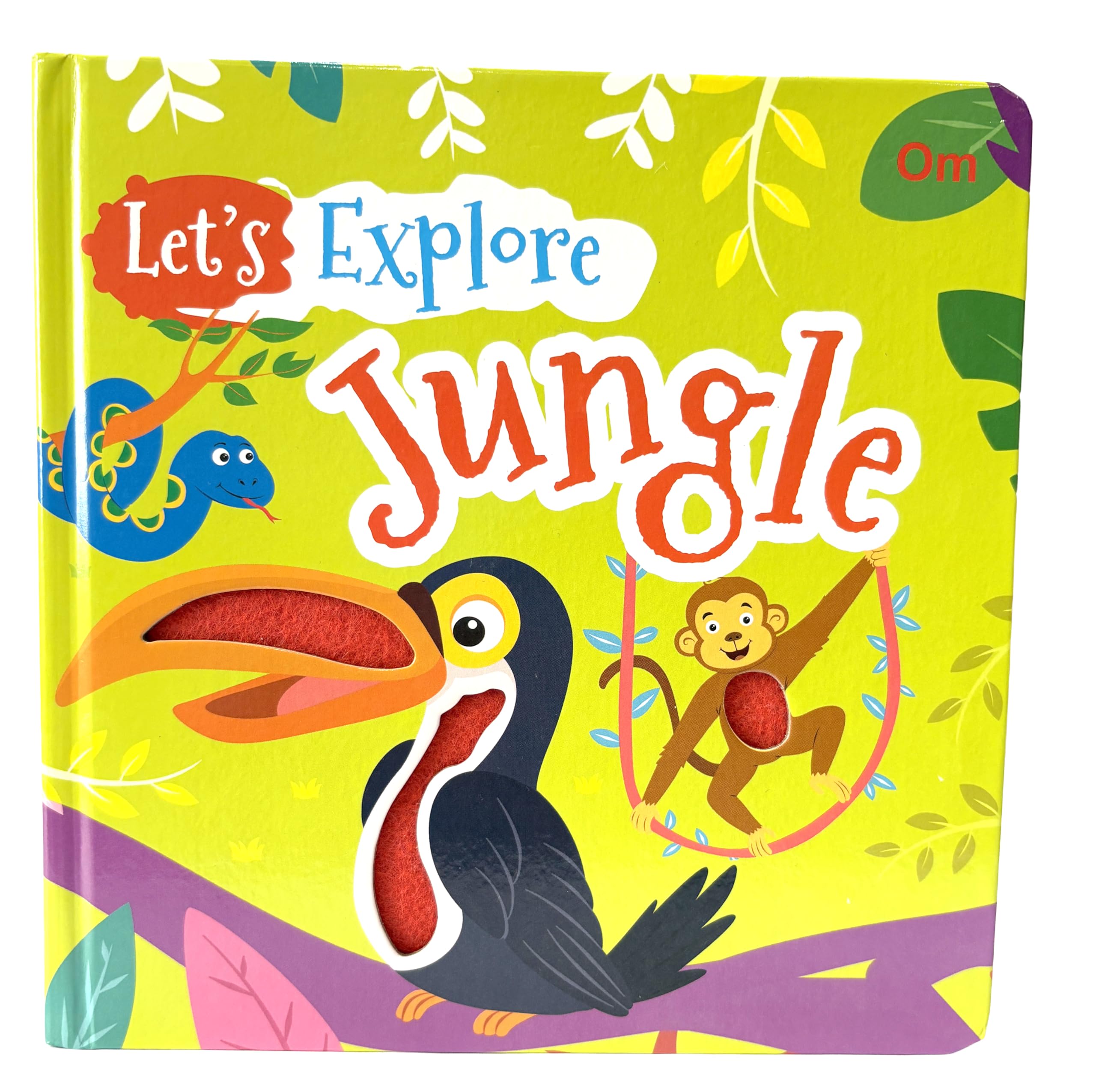 Jungle: Lets Explore | Felt book | Children illustrated Book