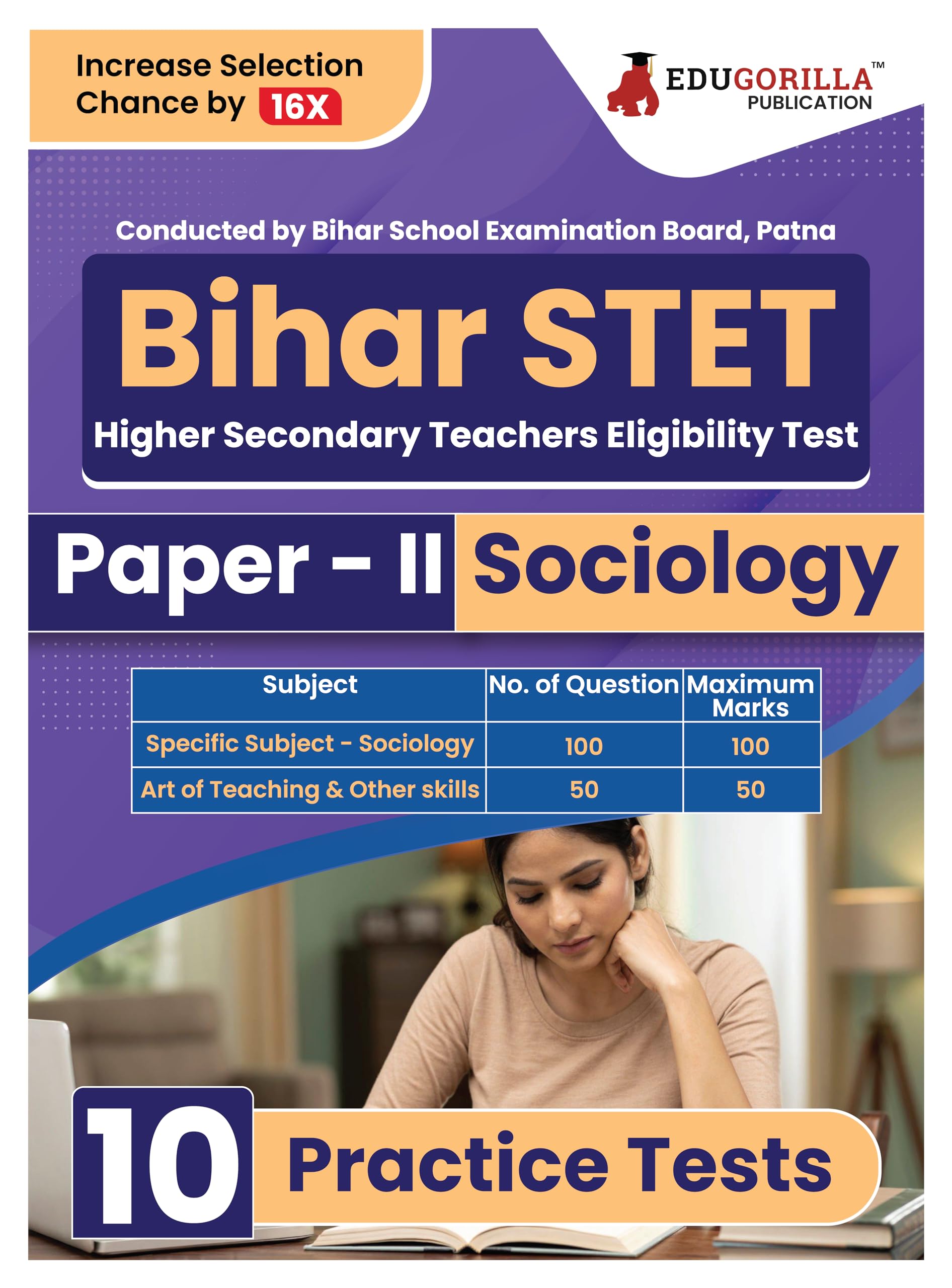 Bihar Stet Paper Ii : Sociology 2024 (English Edition) | Higher Secondary (Class 11 & 12)  Bihar School Examination Board (Bseb
