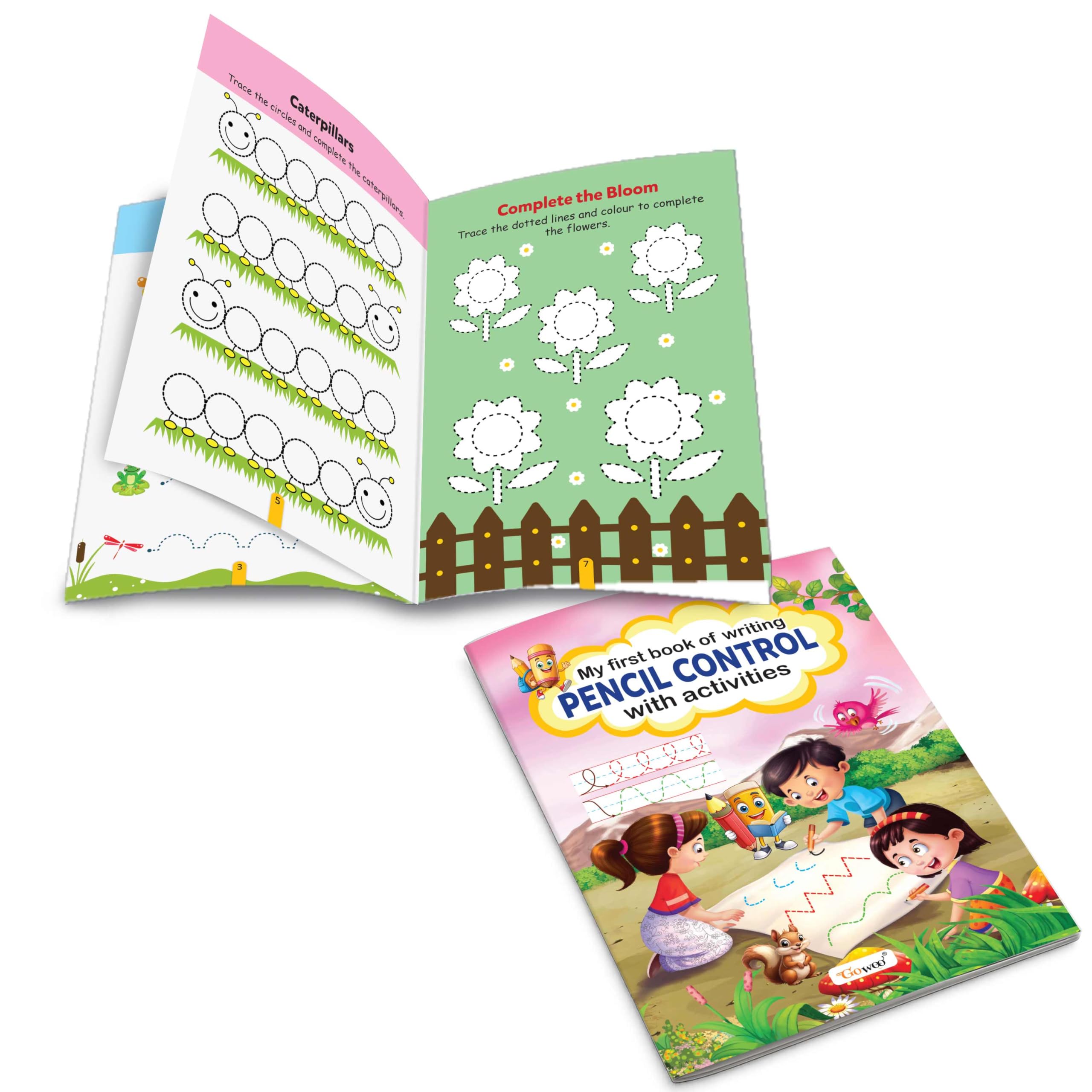 My First Book of Writing Pencil Control with activities : Learning workbook for kids, preschoolers learning to write guide, hand