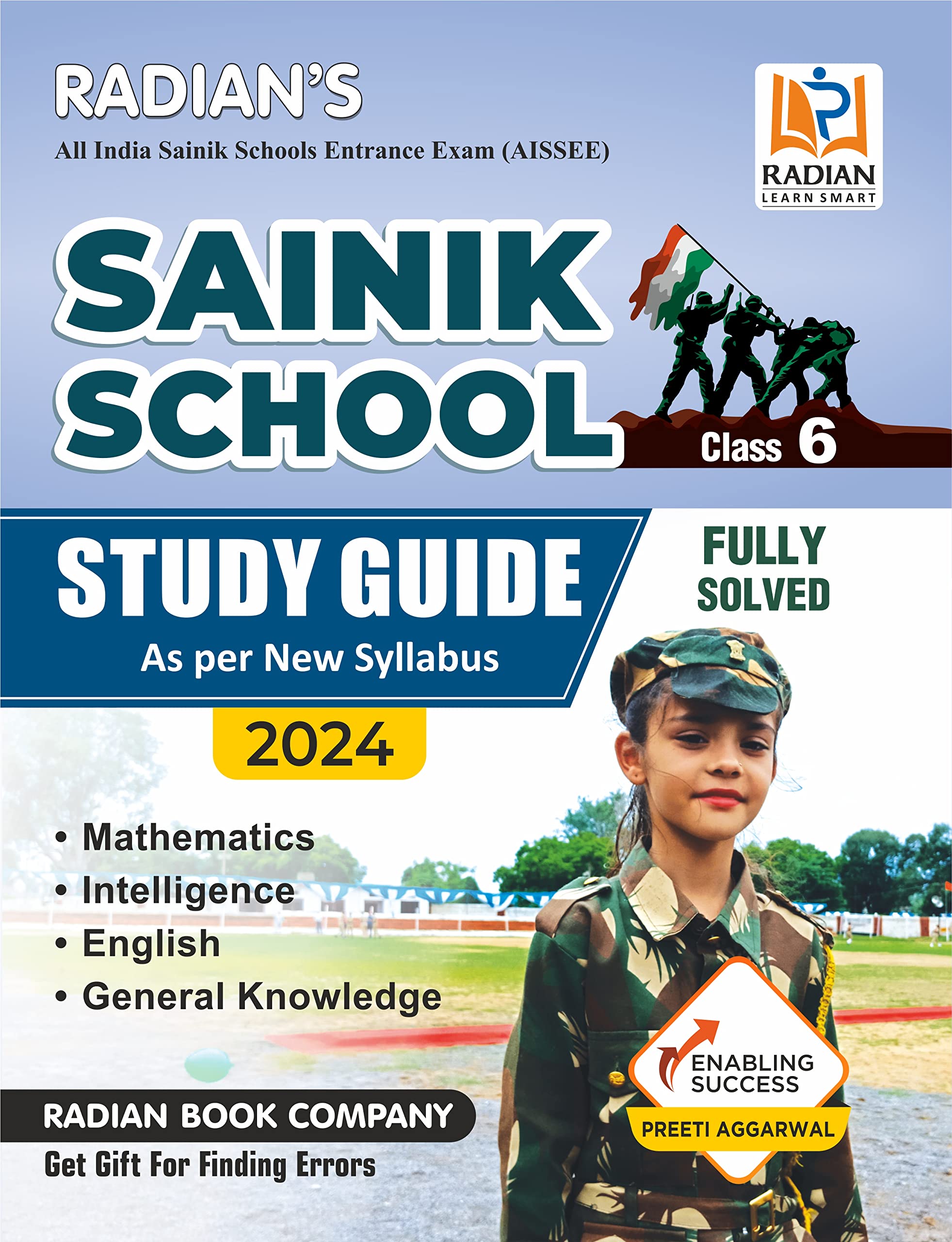 Sainik School Guide Book Class 6 for Entrance Exam 2024 English Medium (New Edition)